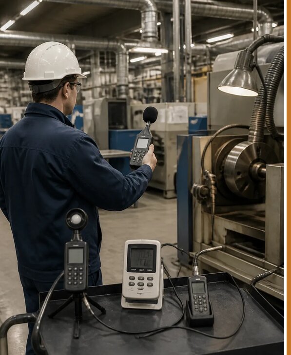 Контроль физических факторов на рабочих местах в Октябрьском